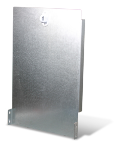 Impact plate straight with oval turn lock for manure chute